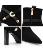 Bottines en cuir Loretoza noires