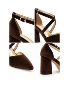 Escarpins en cuir Baeza marron