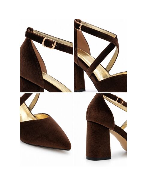 Escarpins en cuir Baeza marron