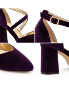 Escarpins en cuir Baeza violets