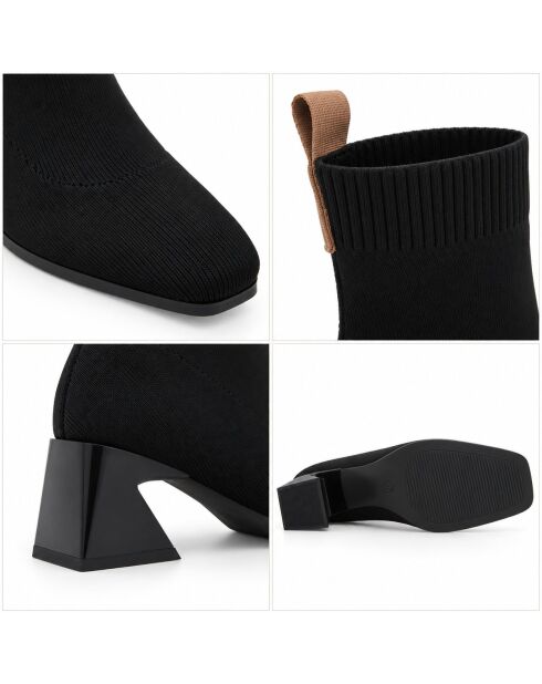 Bottines en cuir Marbellaza noires