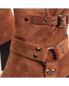 Bottines à talon Town marron