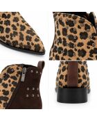 Bottines en cuir Jaenza marron