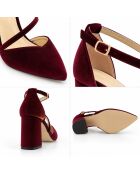 Escarpins en cuir Baeza bordeaux