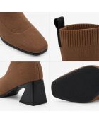 Bottines en cuir Marbellaza taupe