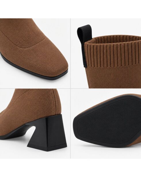 Bottines en cuir Marbellaza taupe