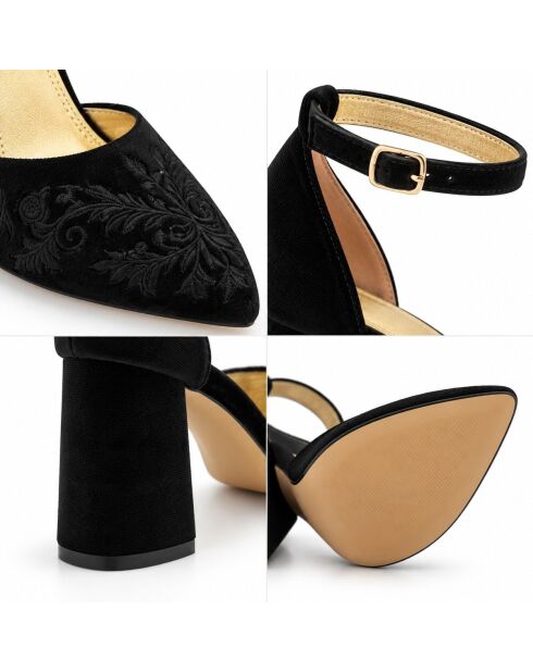 Schwarze Lederpumps Salerno