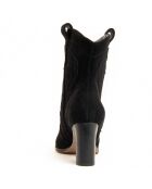 Bottines à talon Cacera noires