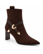 Bottines en cuir Loretoza marron