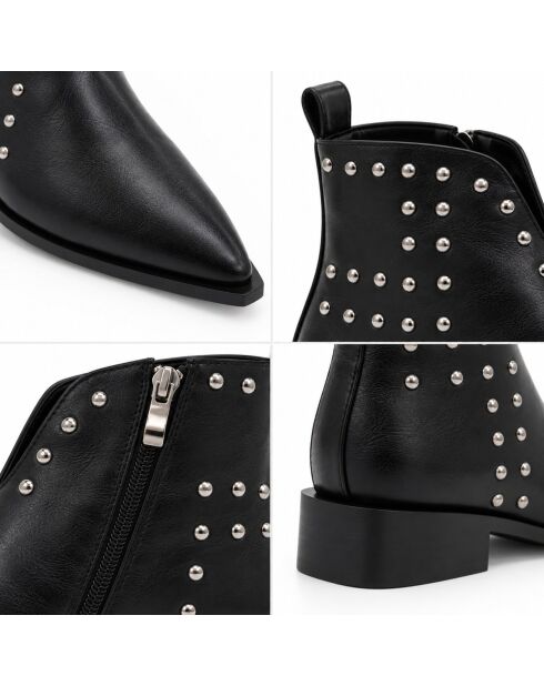 Bottines en cuir Lecceza noires