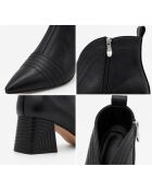 Bottines en cuir Livorno noires