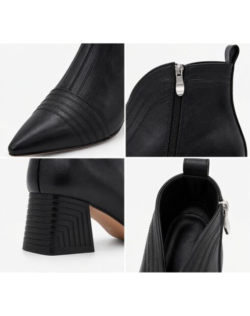 Bottines en cuir Livorno noires