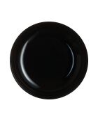 Lot de 6 assiettes à soupe en verre Pho Friend's Time noir - D.17 cm