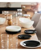 Service de table en verre Harena noir - 18 pièces