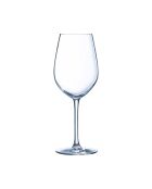 Lot de 6 verres à pied en cristallin Menades transparent - 47 cl