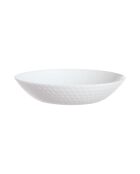 Lot de 6 assiettes creuses en verre Pampille blanc - D.20 cm