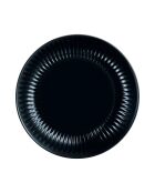 Lot de 6 assiettes à dessert en verre Cottage noir - D.19 cm
