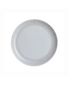 Lot de 6 assiettes à dessert en opale Cottage gris - D.19 cm