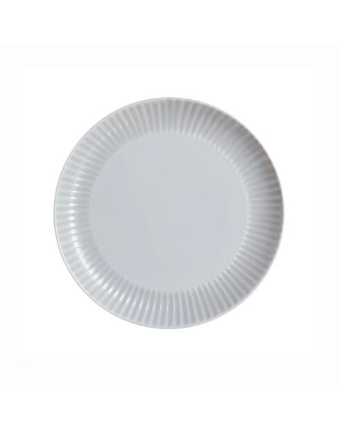 Lot de 6 assiettes à dessert en opale Cottage gris - D.19 cm