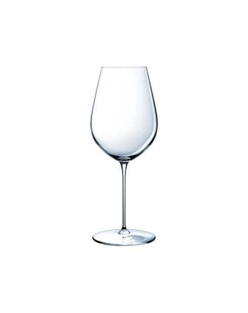 Lot de 6 verres à pied en cristallin Galea transparent - 55 cl