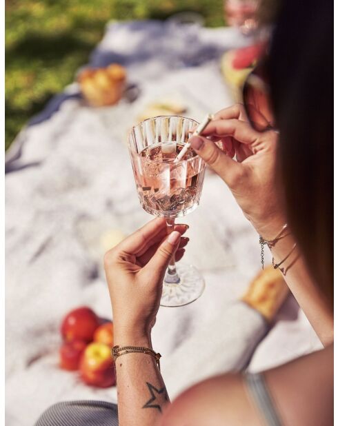 Lot de 4 verres à pied Macassar ultra transparent - 25 cl