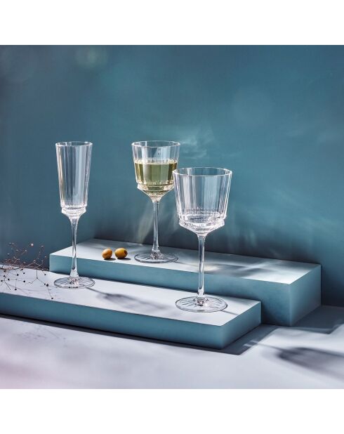 Lot de 4 verres à pied Macassar ultra transparent - 25 cl