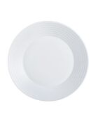 Lot de 6 assiettes creuses en opale Harena blanc - D.23 cm