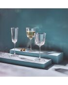 Lot de 4 flûtes à Champagne en verre Macassar ultra transparent - 17 cl