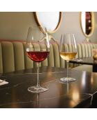 Lot de 6 verres à pied en cristallin Galea transparent - 47 cl