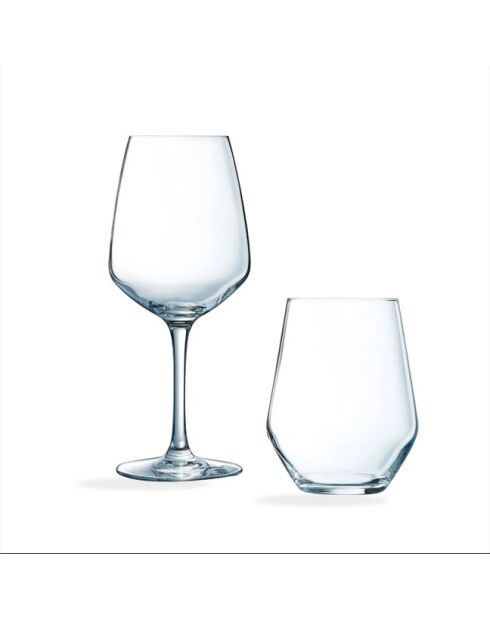 Ensemble de verres Vinetis transparent - 12 pièces