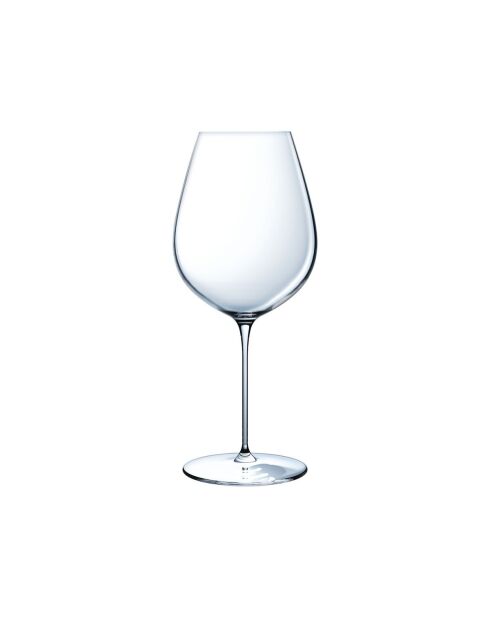 Lot de 6 verres à pied en cristallin Galea transparent - 65 cl