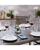 Ensemble de verres à pied Lady Diamond transparent - 18 pièces