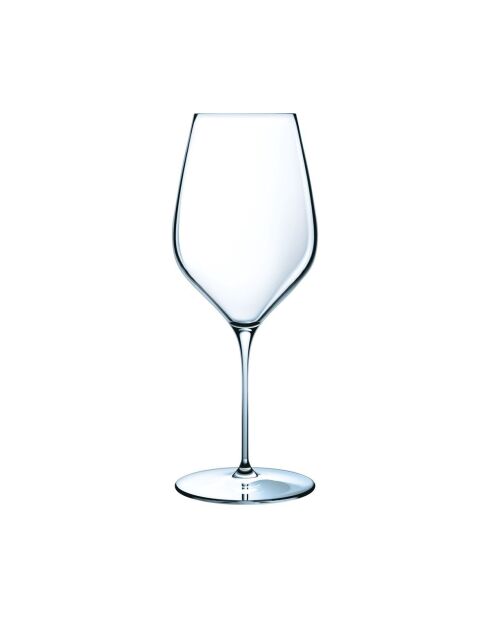Lot de 6 verres à pied en cristallin Mylla transparent - 55 cl