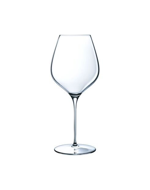 Lot de 6 verres à pied en cristallin Mylla transparent - 65 cl