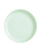 Plat en opale Diwali vert - D.29 cm