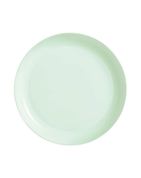 Plat en opale Diwali vert - D.29 cm