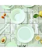 Plat en opale Diwali vert - D.29 cm