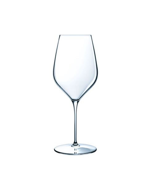 Lot de 6 verres à pied en cristallin Mylla transparent - 47 cl