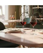 Lot de 6 verres à pied en cristallin Mylla transparent - 47 cl