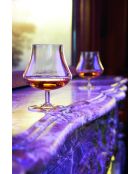 Set mit 6 transparenten Open-Up-Kristallgläsern für Whisky und Rum, 39 cl