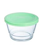 Boite de conservation avec couvercle en verre Eat & Joy verte - 80 cl