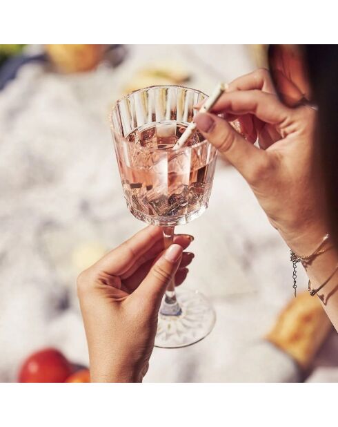 Lot de 4 verres à pied Macassar ultra transparent - 35 cl