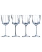 Lot de 4 verres à pied Macassar ultra transparent - 35 cl