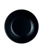 Lot de 6 assiettes creuses en verre Cottage noir - D.20 cm
