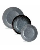Service de table en verre Slate gris - 18 pièces