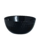 Lot de 6 coupelles en verre Pampille noir - D.13 cm