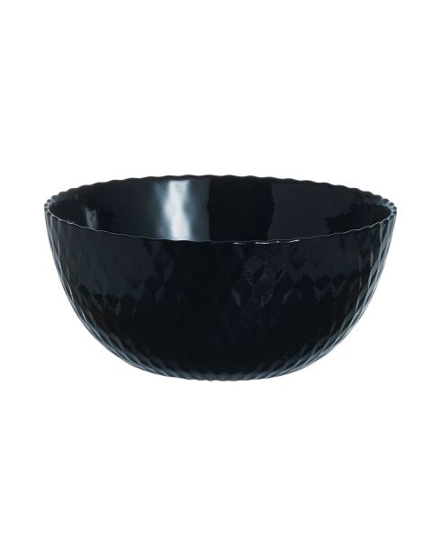 Lot de 6 coupelles en verre Pampille noir - D.13 cm