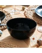 Lot de 6 coupelles en verre Pampille noir - D.13 cm
