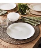 Lot de 6 coupelles en verre Pampille blanc - D.13 cm