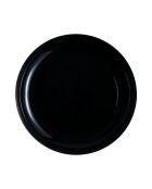 Lot de 6 assiettes à couscous en verre Friend's Time noir - D.25 cm